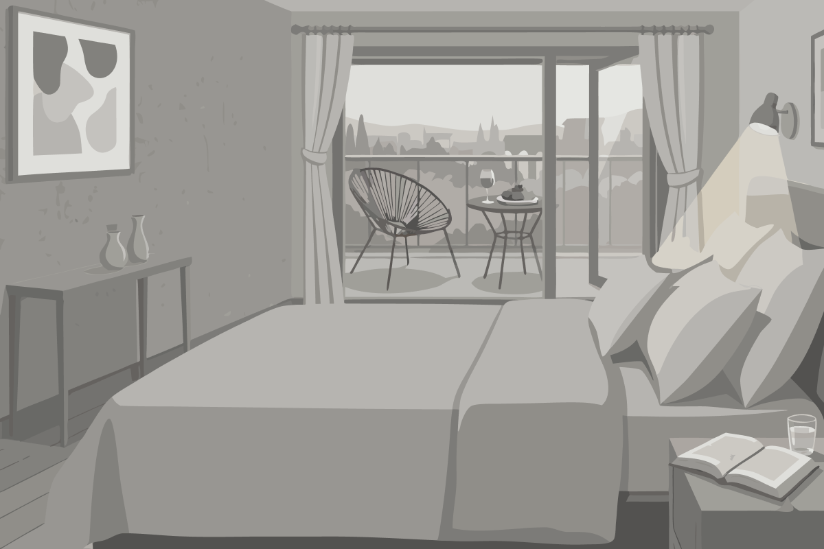 Deluxe Doppelzimmer mit Bad